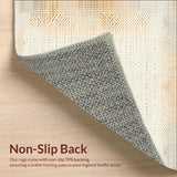 Modern Farmhouse Area Featuring Abstract Diamond Lattice and Tones(Ivory)