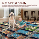 Interactive Multi Color Vehicle Playmat for Toddlers(Blue)