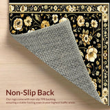 Sophisticated Digital Floral Print(Black)