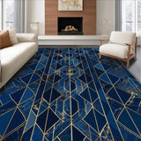 Elegant Marbleized Geometric Aesthetic(Blue)