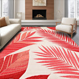 Contemporary Bold Leaf Motif(Red)