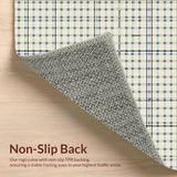 Harmony Weave Area Two Tone Geometric Beige & Navy(Beige)