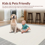 Clean Cut Striped Visual Harmony(Ivory)