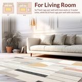 Abstract Boho Harmony with Geometric Lines and Earthy Tones(Gray)