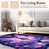 Vibrant Celestial Butterfly Motif(Purple)