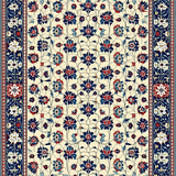 Vivid Petal Mosaic Showcasing Artistic Blooms and Geometric Floral Harmony(Beige)