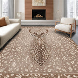 Contemporary Neutral Animal Print Dining Room(Beige)
