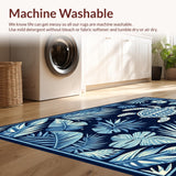 Tropical Navy Geometric Elegance(Blue)