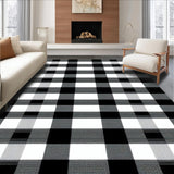 Cozy Transitional Black and White(Black)