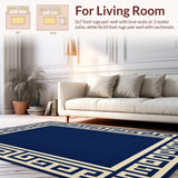 Geometric Modern Border Elegance(Blue)