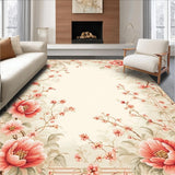 Contemporary Geometric Floral Fusion(Beige)