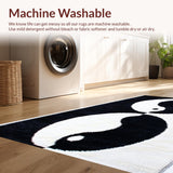 Minimalist Black and White Entryway Welcome(Black)