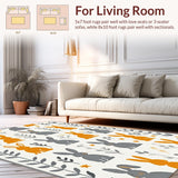 Whimsical Springtime Rabbit Motif(Gray)
