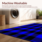 Artful Abstract Blue Tartan Style(Blue)