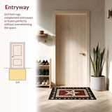 Elegant Textured Brown Motif(Red)