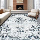 Artistic Abstract Floral Motif(Gray)