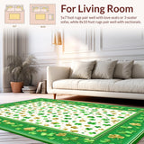 Luxurious Clover Print Elegance(Green)