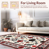 Rustic Black Flower Accents(Red)