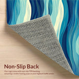 Artful Blue Oceanic Texture Display(Blue)