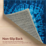 Cozy Dark Blue Abstract Motif(Blue)