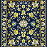 Navy Yellow Geometric Charm(Blue)