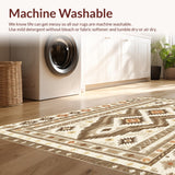 Southwest Cream Aztec Low Pile(Beige)