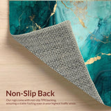 Striking Gold and Aqua Motif(Green)