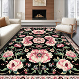 Striking Black Floral Aesthetic(Black)