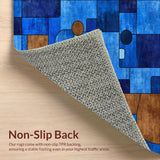 Chic Multi Hued Contemporary Design(Blue)