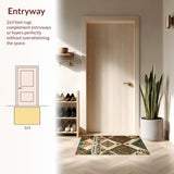 Modern Lattice Greenery Fusion(Beige)