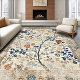 Chic Pastel Flower Motif(Beige)