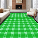 Contemporary White Checkerboard Aesthetic(Green)