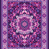 Whimsical Tie Dye Circular Design(Purple)
