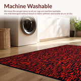 Eclectic Geometric Artful Flair(Red)