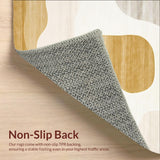 Abstract Beige Harmony Non Slip Artistic Versatile(Beige)