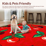 Bright Whimsical Petal Shapes(Red)