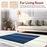 Modern Geometric with Navy and Cream Tones(Beige)