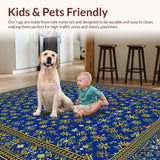 Geometric Royal Blue Elegance(Blue)