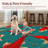 Stylish Red Fish Front Door Accent Mat(Red)