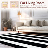 Modern Classic Symmetrical Stripes(Black)
