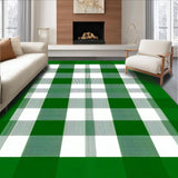 Cozy White Buffalo Check Design(Green)