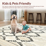 Artisan Boho Diamond Trellis Area with Creamy Neutral Layers(Beige)