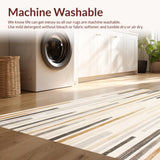 Artisan Crafted Linear Beige Area(Beige)