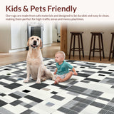 Modern Abstract Non Slip Satin(Gray)