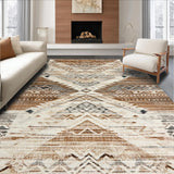 Artisanal Cozy Patterned Composition(Brown)