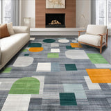 Vibrant Geometric Earthy Tones(Gray)