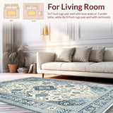 Artful Periwinkle Abstract(Beige)