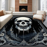 Mysterious Floral and Skull Fusion(Black)