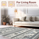 Artistic Abstract Monochrome Motif(Black)