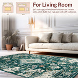 Modern Symmetrical Floral Accents(Green)